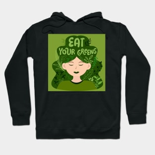 Eat Your Greens Healthy Living Hoodie